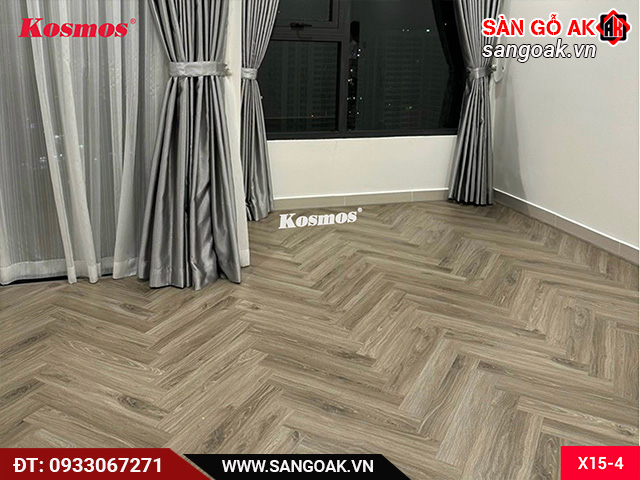 Sàn gỗ xương cá Kosmos mang vẻ đẹp mới lạ phong cách Tây Âu