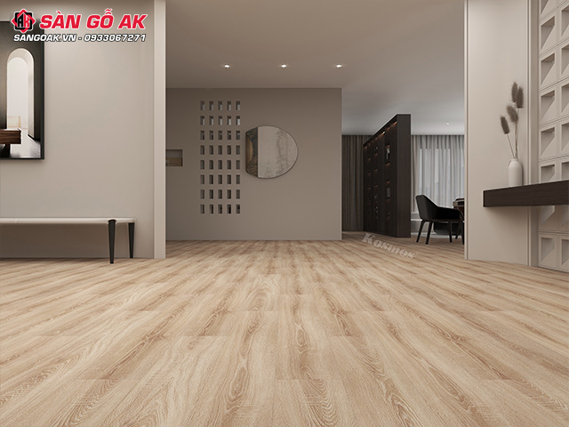 Sàn gỗ công nghiệp có độ bền cao, đa dạng mẫu mã và thi công nhanh chóng